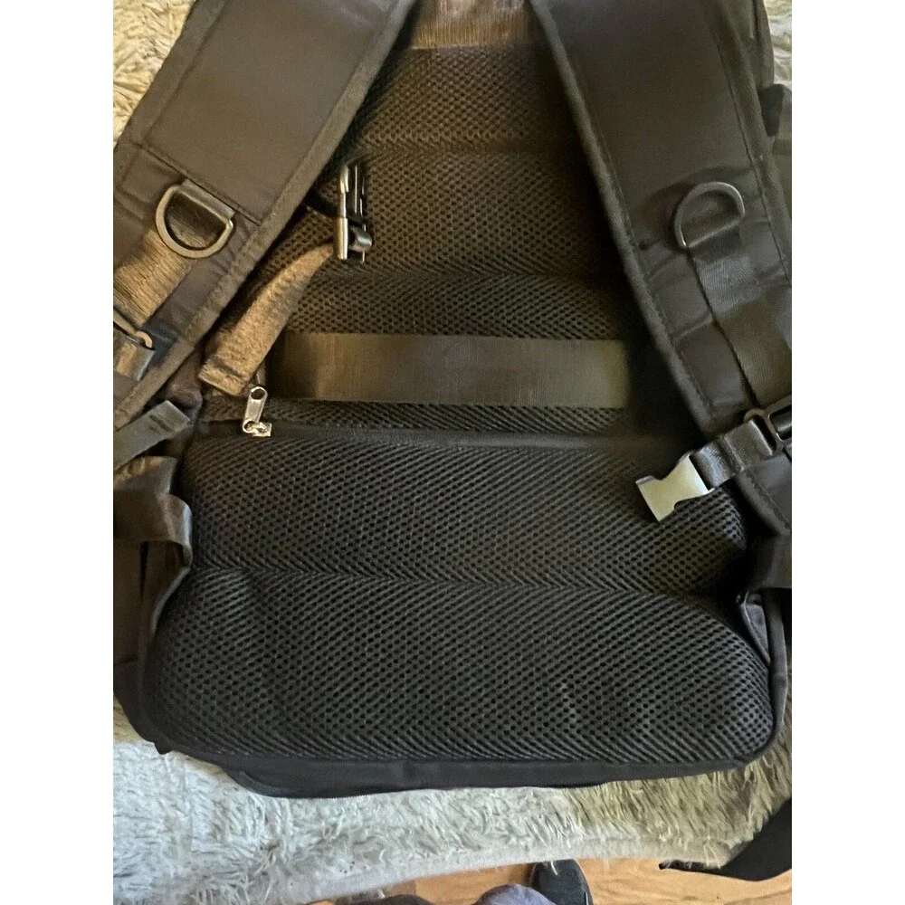 Hiking/BackPack With USB 18x13x6” Multi Compartments Heavy Duty Black Book bag